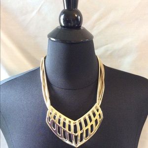 Cache Statement Necklace Gold tone